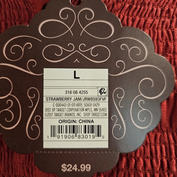 Knox Rose Red Button-Up Blouse - Picture 3 of 4